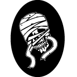 Mummy Skull Free Vector 