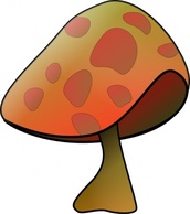 Cartoon - Mushroom clip art 