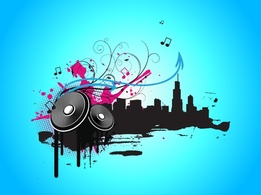 Buildings - Music City Vector 