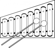 Music - Music Xylophone Colouring Equipment Instrument 