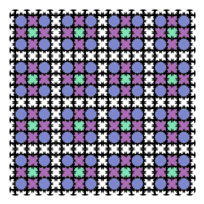 Muster 43cab Variation in bunt - Endloskachel