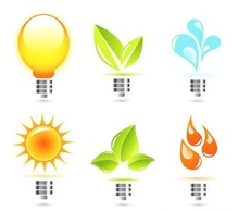 Nature - Nature in electricity icons 