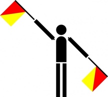 Signs & Symbols - Naval Semaphore Flag Annul clip art 