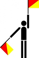 Naval Semaphore Flag K clip art