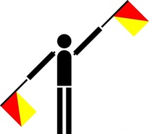 Naval Semaphore Flag L clip art