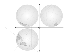 Net Construction Geodesic Spheres Recursive From Tetrahedron 