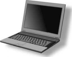 Technology - Netbook clip art 