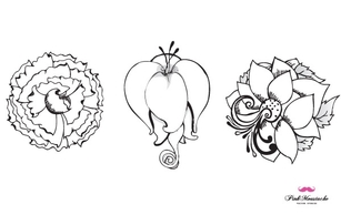 New beautiful vector flowers, part 1 Preview