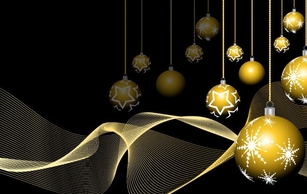 Objects - New Year Vector Golden Ball Background Design Eps Illustrator 