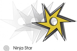 Ninjastar clip art Preview