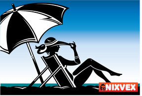 Human - NixVex Beached Free Vector 