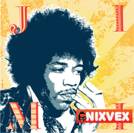 Human - NixVex Jimi Hendrix Free Vector 