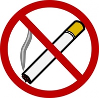 Signs & Symbols - No Smoking clip art 