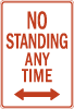 No Standing Anytime 