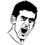 Human - Novak Djokovic Vector Image 