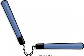 Nunchaku clip art 