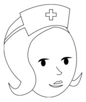 Nurse Line Art