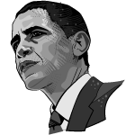 Obama Barack Vector Portrait 