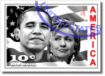 Obama & Clinton Stamp Preview