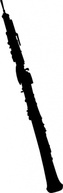 Oboe Silhouette clip art Preview