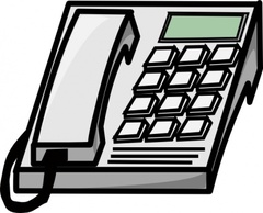 Business - Office Phone clip art 