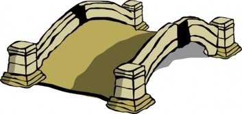 Buildings - Old Bridge clip art 