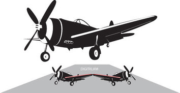 Transportation - Old-fashioned plane free vector 