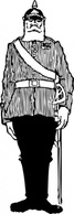 Old German Soldier clip art