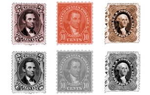 Old stamp Vectors Preview