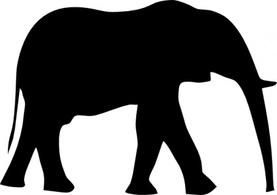 Animals - Olifant clip art 