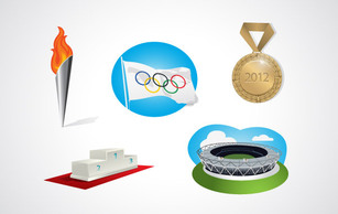 Sports - Olympic elements vector 