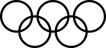 Olympic Rings Icon clip art