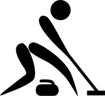 Olympic Sports Curling Pictogram clip art Preview