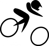 Sports - Olympic Sports Cycling Bmx Pictogram clip art 