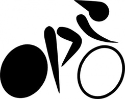 Sports - Olympic Sports Cycling Track Pictogram clip art 