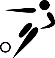 Sports - Olympic Sports Football Pictogram clip art 