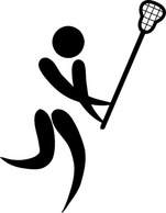 Sports - Olympic Sports Lacrosse Pictogram clip art 