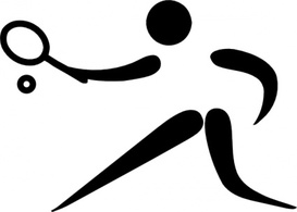 Olympic Sports Pictograms Olympic Sports Jeu De Paume Pictogram clip art