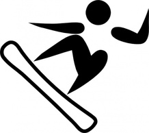 Olympic Sports Snowboarding Pictogram clip art Preview