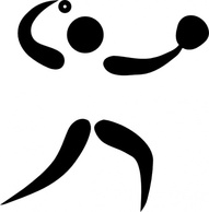 Sports - Olympic Sports Softball Pictogram clip art 