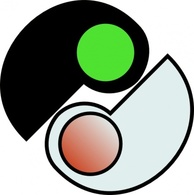 Nature - One And Two Yin Yang clip art 