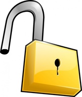 Open Lock clip art 