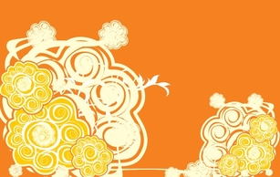 Abstract - Orange Abstract Vector Design 