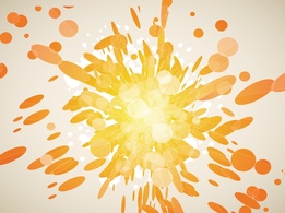 Abstract - Orange Explosion Vector 