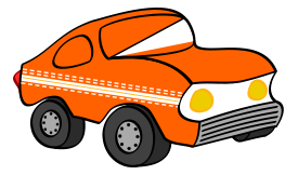 Transportation - Orange Funny Car 