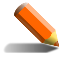 Objects - Orange pencil 