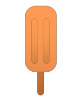 Orange popsicle. 