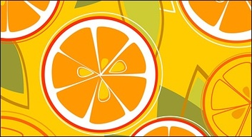 Oranges combination of vector