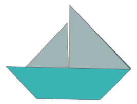 Transportation - Origami sailboat 