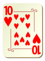 Business - Ornamental deck: 10 of hearts 